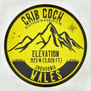 Crib Goch Snowdonia Wales Mountain Vinyl Aufkleber oder Kühlschrankmagnet M565 - Bild 1 von 1