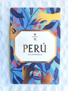 Tarjeta de catador de café Starbucks Reserve 2022 - Perú Cajamarco - Casi nueva/como nueva - III - Imagen 1 de 6