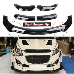 For Chevrolet Spark 2011-22 Front Bumper Lower Lip Splitter Spoiler + Strut Rods