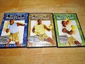 Lot of 3 Billy's Blank Bootcamp Basic Training, Ab, & Ultimate Bootcamp DVD  - Picture 1 of 5
