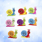 50Pcs Colorful Snail Shaped Wooden Buttons for DIY Sewing & Knitting