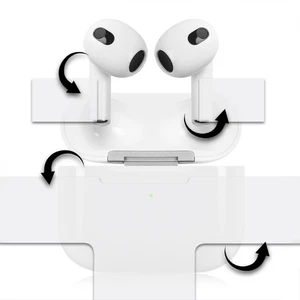 Dekorfolie Schutzfolie Air Pod 3.Gen Design Folien Set Transparent R189-23 - Afbeelding 1 van 6
