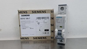 Siemens 5SY6106-7 Miniature Circuit Breaker 230/400VAC 6A - Picture 1 of 3