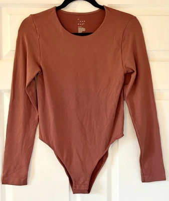 Body de mujer A New Day manga larga sin costuras terracota talla mediana nuevo sin etiquetas Foto 1 de 4