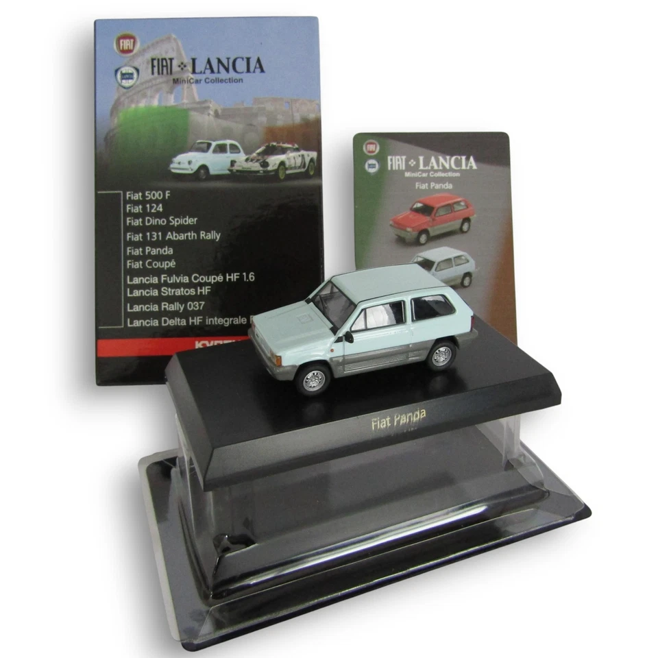 Fiat Panda azul Kyosho 1/64 #0299 Foto 1 de 1