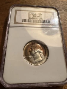 1946 Washington Quarter NGC MS66 - Picture 1 of 5