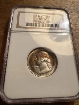 1946 Washington Quarter NGC MS66 - Image 1 of 4