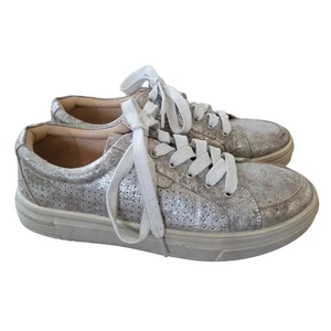 Corkys Hey Girl Down Time Oxford Damen-Sneaker Gr. 10 silber metallic adrett Y2K - Bild 1 von 8