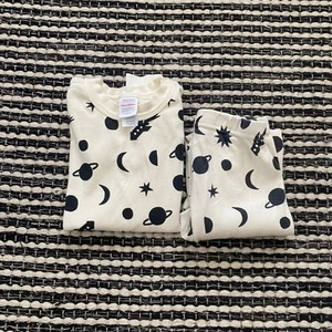 Hanna Andersson Boys Organic Cotton 2P Outer Space Pj Pajama Set 6/7Y - Picture 1 of 6
