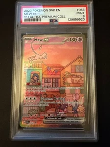 2023 POKEMON SVP EN-SV PROMO 151 ULTRA-PREMIUM COLLECTION #053 MEW EX PSA 9 - Picture 1 of 2