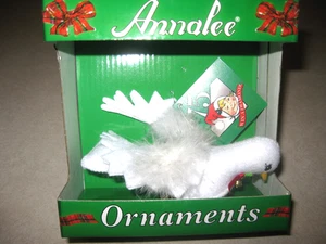 Annalee White Christmas Dove Bird Clip - On Xmas Tree Decoration, 2010 NIB - Picture 1 of 6