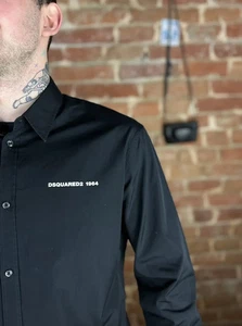 Dsquared2 button up black shirt - Picture 1 of 10