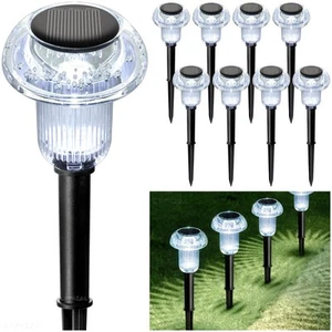 Solar Pathway Lights Outdoor Solar Mushroom Lights Outdoor 8 Pack Outside LED... - Picture 1 of 6