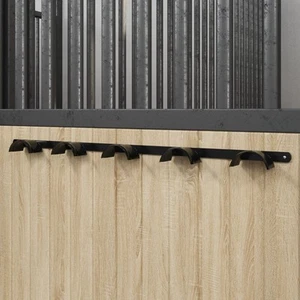 Colgador de bridas para 5 hierro negro vidaXL - Imagen 1 de 8