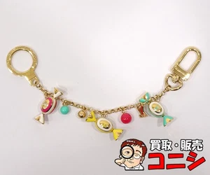 Koniishi Louis Vuitton Porte Cle Chenne Bag Charm Candy Motif Gold M66002 k330 - Picture 1 of 3