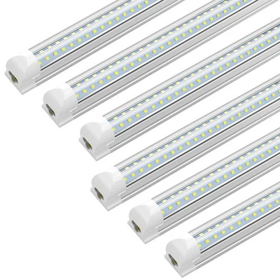 25Pcs T8 8FT LED Tube Lights 72W 6000K Garage 8' LED Shop Light Ceiling Fixtures - Image 1 of 4