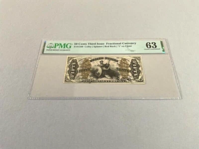 U.S. 50 Cents Third Issue FR 1349 PMG 63 - Image 1 of 4