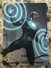 Havok 2022 Skybox Marvel Masterpieces #9 Epic Purple Foil Parallel 023/199