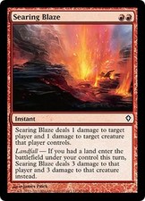 MTG MAGIC THE GATHERING - SEARING BLAZE - WORLDWAKE - NEAR MINT!