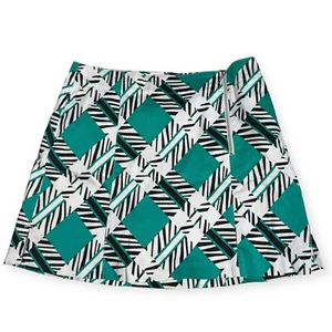 Lady Hagen Damen Größe 6 grün geometrisch seitlicher Reißverschluss aktiv Golf kurze Röcke Tasche - Bild 1 von 8