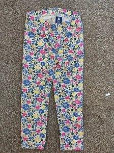 BRAND NEW Gap Todd Girl Leggings 3 Years Floral pint bright leggings/ jeggings - Picture 1 of 7