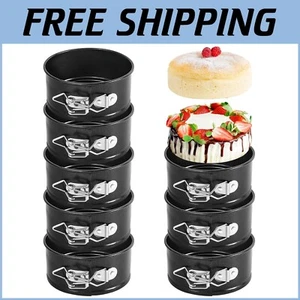 Versatile 25-Piece 4 Inch Mini Springform Pan Set for Cheesecakes & Quiches - Picture 1 of 8