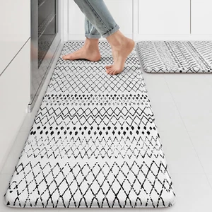 Kitchen Mats 2Pcs,Cushioned anti Fatigue Kitchen Rugs and Mats,Non Skid Waterpro - Picture 1 of 12
