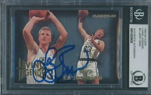 1993/94 Fleer Living Legends #2 Larry Bird Signed Card Beckett Authentic BAS - Picture 1 of 2