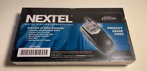 Nextel Vintage i Series i1000 Plus Sealed Cellular Phone VHS Manual 1990s 2000s - Picture 1 of 3