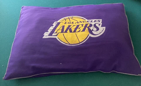 Los Angeles Lakers NBA Pillow. Purple w/ Gold. Large Towel Size Is 26x18 inches Cover