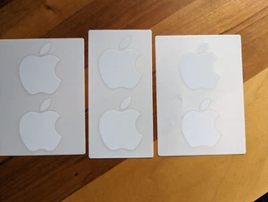 6 x originali APPLE grandi adesivi bianchi decalcomanie - Foto 1 di 5