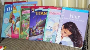 LOT OF 6 AMERICAN GIRL BOOKS PB Girl Named Hillary, Titanic, Hair Tips, Wellie - Picture 1 of 7