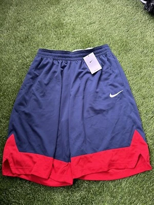 NIKE HOMBRES DRI FIT PANTALONES CORTOS DE BALONCESTO AZUL MARINO/ROJO TALLA GRANDE NUEVOS CON ETIQUETAS Foto 1 de 3