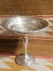 Beautiful 6.5" Tall Sterling Silver Pedestal Weighted Candy Bon Bon Dish Bowl