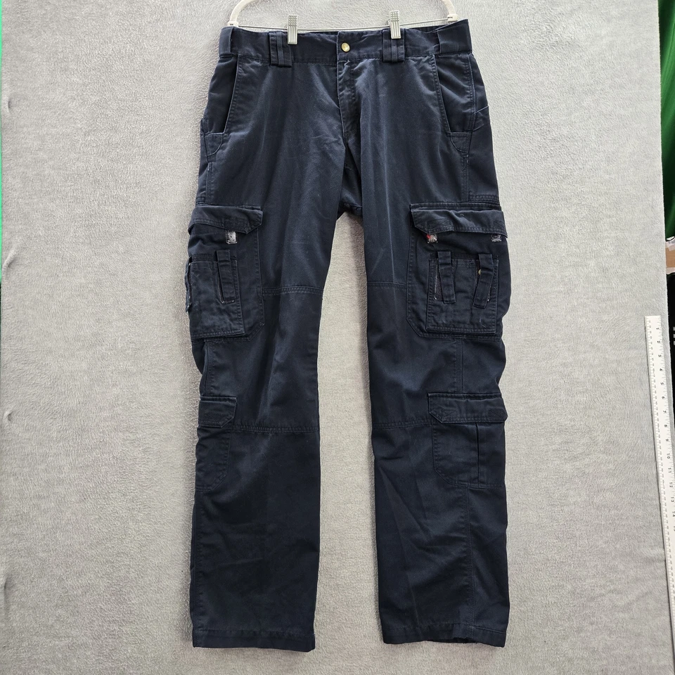 5.11 Tactical Series Women Pants 16 Blue Cargo Logo Polyester Cotton Utility - Image 1 of 4