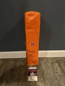 ZAC TAYLOR SIGNED NEBRASKA CORNHUSKERS TOUCHDOWN PYLON JSA COA AUTOGRAPHED - Picture 1 of 3