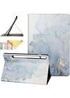 Case for Samsung Galaxy Tab S7+/S7 Plus 12.4”2020 Marble Map Series Slim Leather
