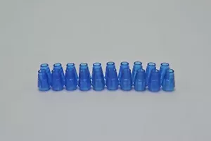 LEGO 20 x Kegel mit Rille dunkelblau Trans-Dark Blue Cone 1x1 Top Groove 4589b - Bild 1 von 2