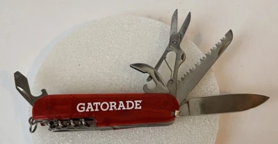 Gatorade оранжевый карманный нож мульти инструмент - 11 инструментов прозрачный чехол - Изображение 1 из 4