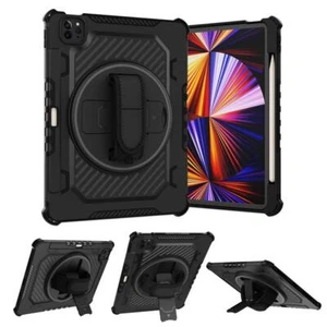 Case for iPad Air 4 5th  Generation Shockproof Heavy Duty 360 Rotate Stand Strap - Picture 1 of 21