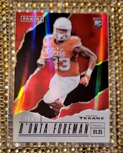 ‼️1st PRINT 2017 Panini Father's Day D'onta Foreman RC #d 1/5 LAVA FLOW Bears - Picture 1 of 6