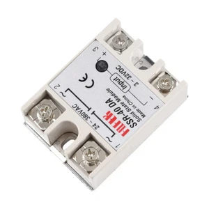 1/2/4/5/10 STCK. 24V-380V SSR-40DA 40A 3-32V DC-AC Solid State Relais Modul Arduino - Bild 1 von 38