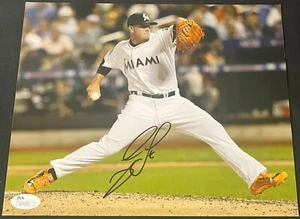 Jose Fernandez Miami Marlins Signed 8x10 Photo JSA Authenticated - Picture 1 of 4
