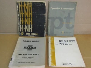 lot 4 Cummins Manual parts book operation maintenance NH, NHS, NT, H-NH, NHRS, - Picture 1 of 3