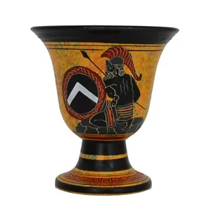 Pythagoras Fair Cup-Pythagorean Glass- King Leonidas Hand Painted on outside - Picture 1 of 4