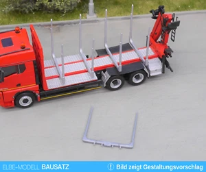 1:87 EM648 Rungen für Holz Transporte silbergrau 8 Stk. für Umbau Eigenbau - Bild 1 von 4