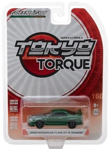 Greenlight 2000 Nissan Skyline GT-R BNR34 Tokyo Torque 3 Escala 1:64 - Imagen 1 de 1