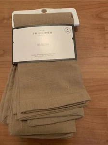 Threshold Cotton Napkins Set Of 4 18x18 in Brown - Picture 1 of 6