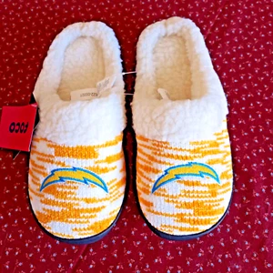 Foco NFL Los Angeles Chargers bequeme Plüsch-Hausschuhe Größe: Damen: S 5/6 neu mit Etikett - Bild 1 von 16