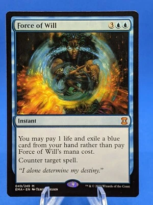 MTG - FORCE OF WILL - ETERNAL MASTERS * LIGHTLY PLAYED * - Image 1 of 2